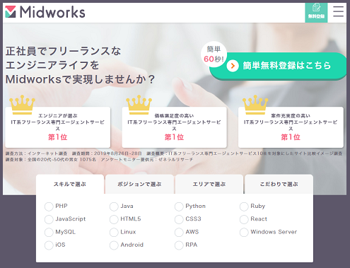 テックタレントフリーランス